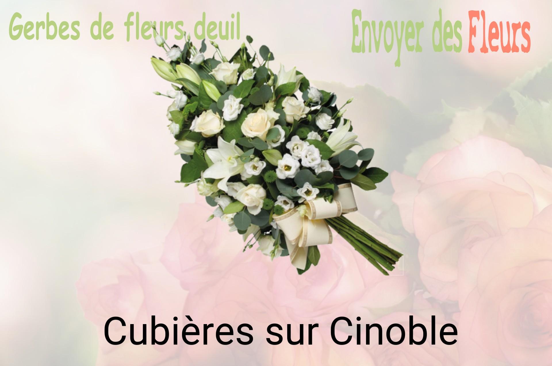Gerbe de fleurs de deuil livrée à Cubières-sur-Cinoble
